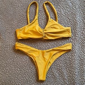 Mustard Two Piece Bikini